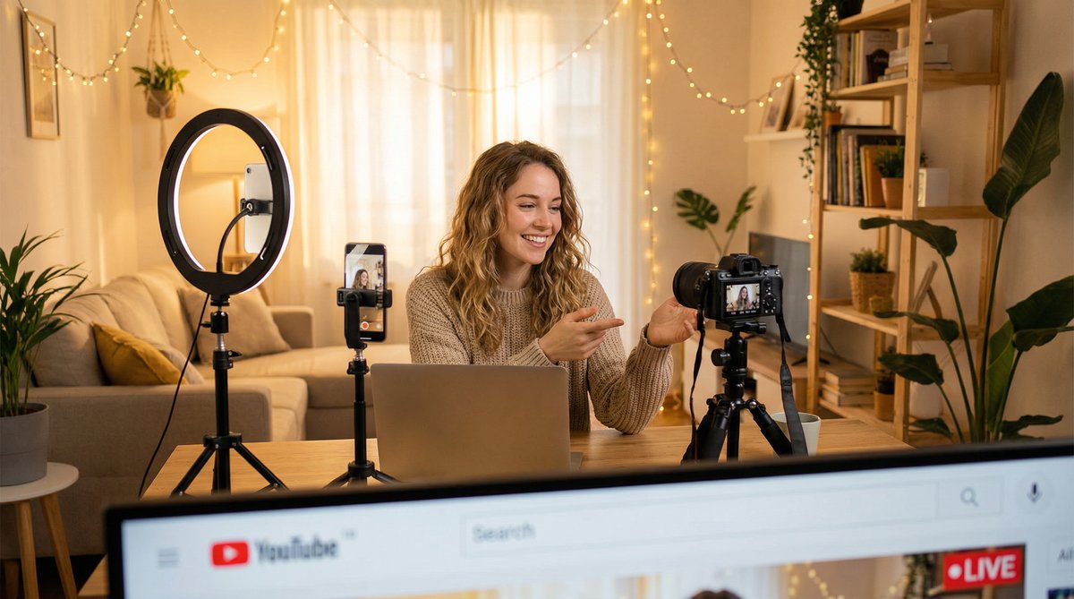 网红美女视频教程 - 居家Vlog拍摄技巧